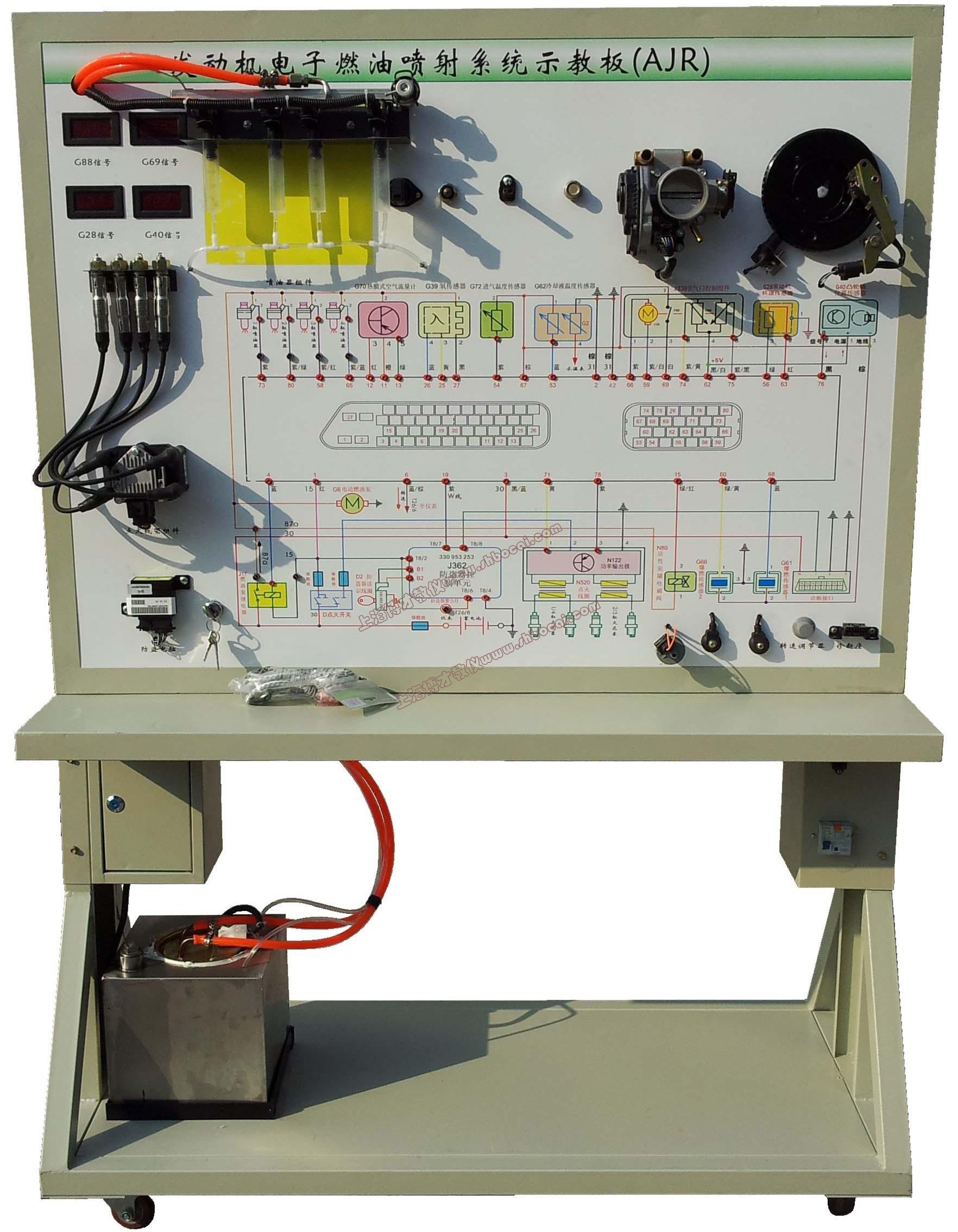 汽油发动机电子燃油喷射系统示教板